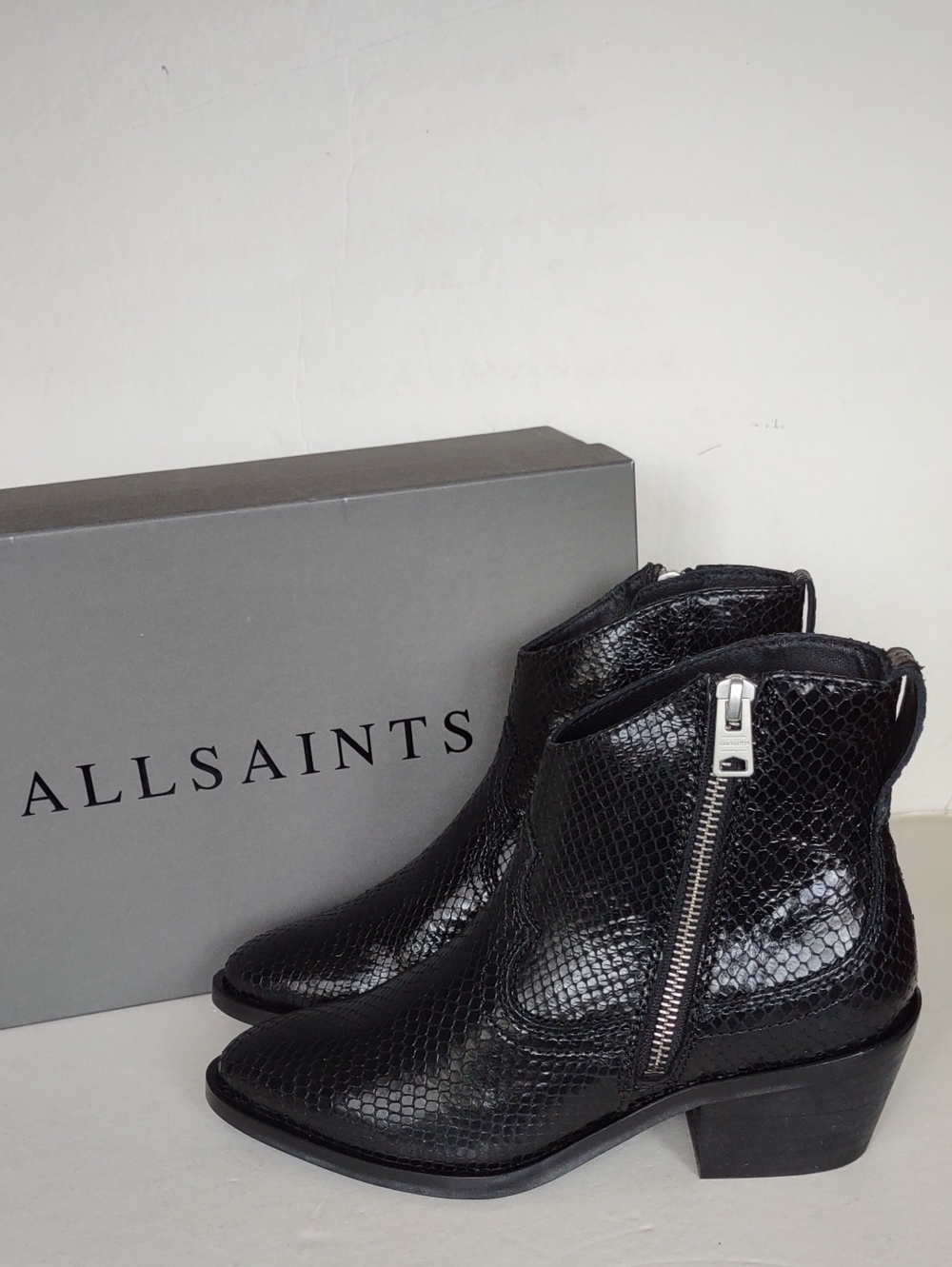 BRAND NEW ALLSAINTS CARLOTTA LEATHER BOOTIE